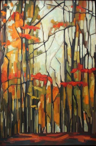 Autumn Trees at Castell Coch I - 62cm x 92cm