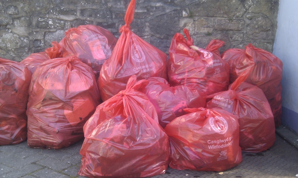 Rubbish collected at Spring Litter Pick