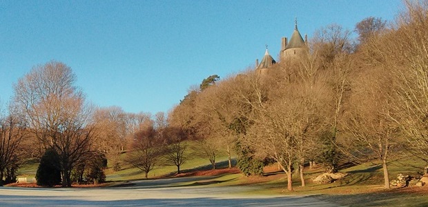 Castell Coch from the golf course