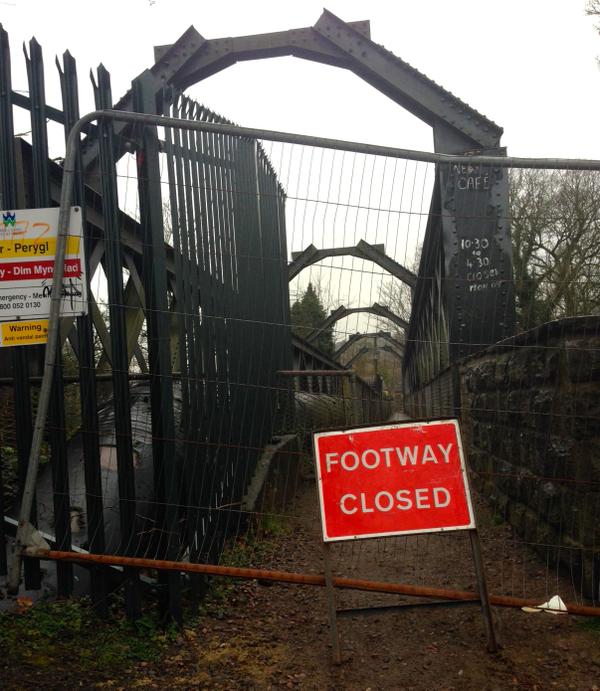 Iron bridge closed