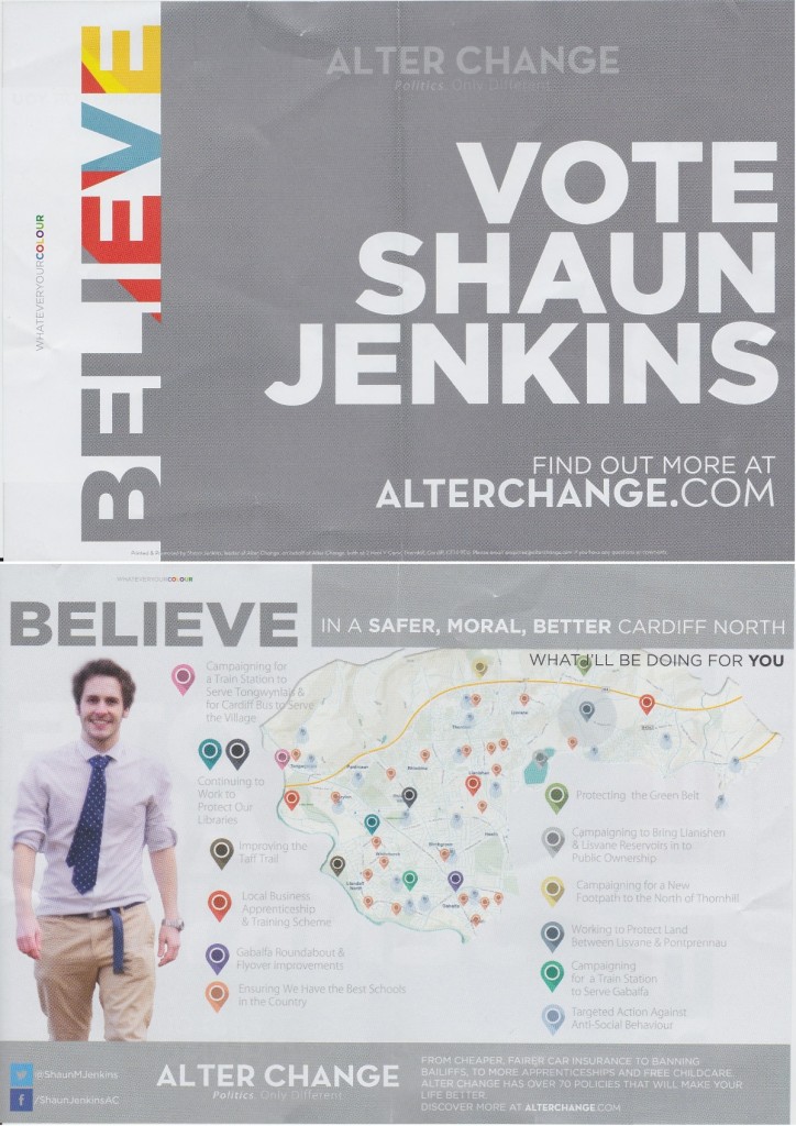 Shaun Jenkins election leaflet