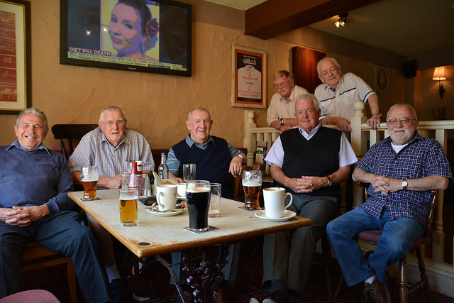 Locals in the Lewis Arms