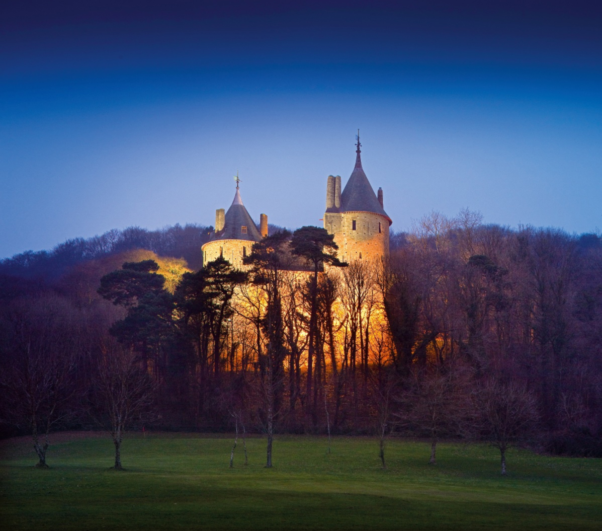 Castell Coch at sunset, 2013