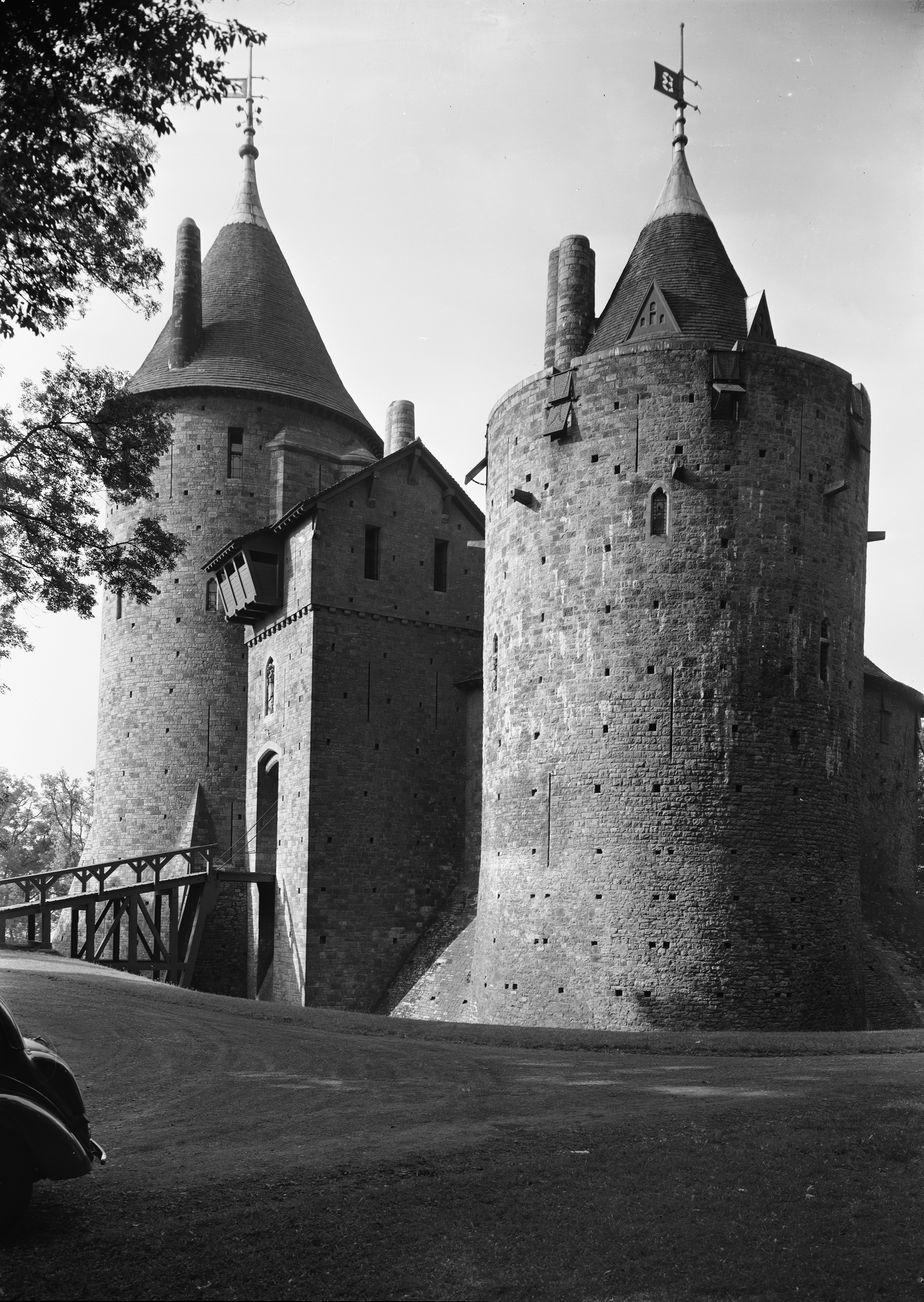 View of Castell Coch photographed in 1952