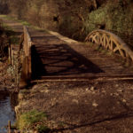 Ancient cast iron bridge Whitchurch. Feeder left canal. 15/03/72