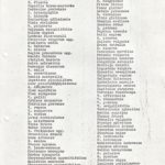 List of plant species around the Garth - 1967