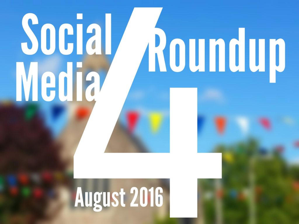 Social Media Roundup August 2016 header