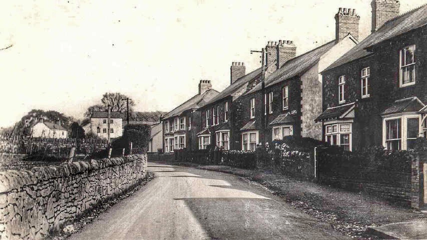 Old photo of Castle Road, Tongwynlais