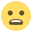 Moderately concerned emoji