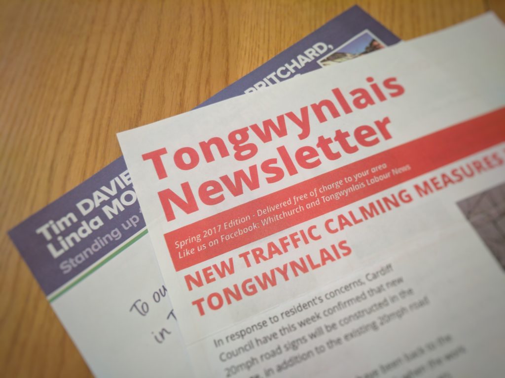 Local election leaflets