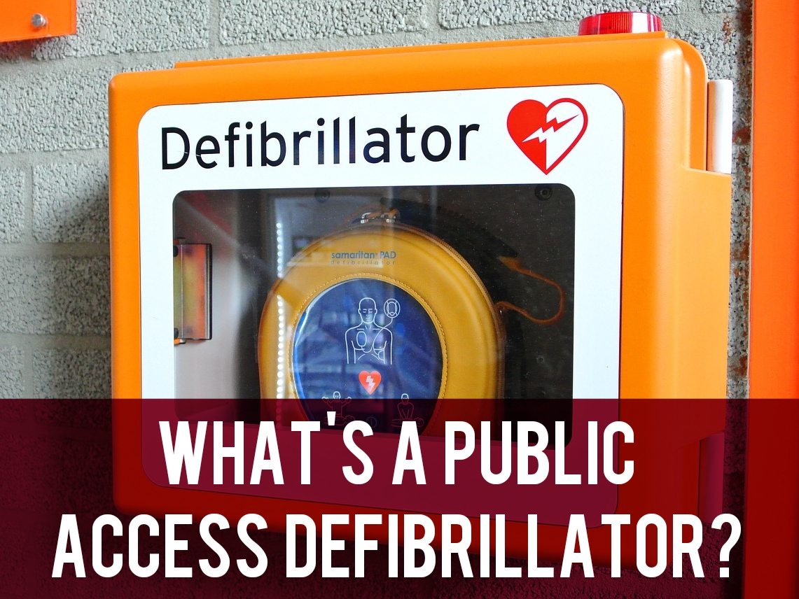 What's a public access defibrillator header