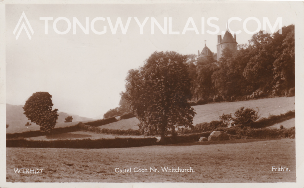 Front of Castell Coch postcard
