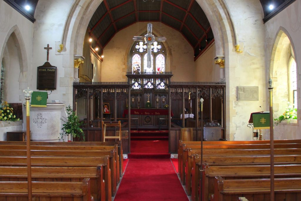 Interior of St Michael's Church, Tongwynlais