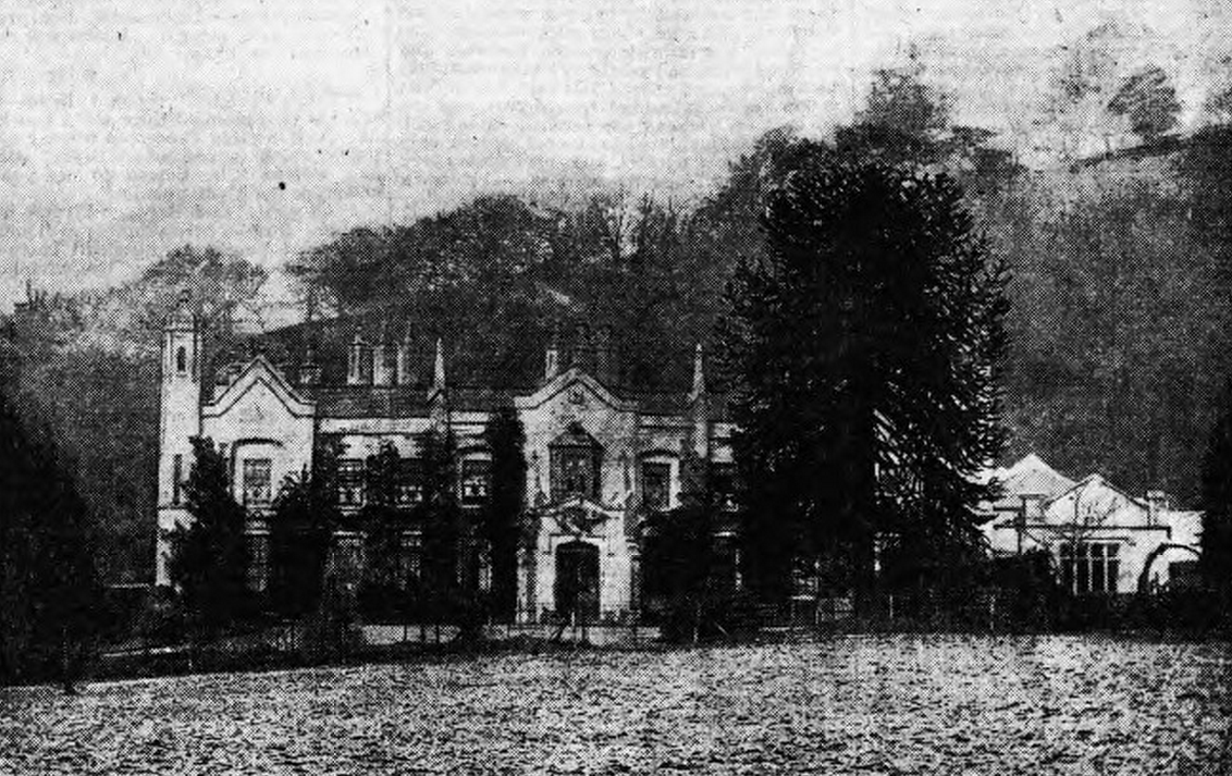 Greenmeadow House in Tongwynlais from 1910