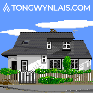 Pixel art illustration of a house