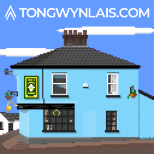 Pixel art illustration of Tongwynlais Rugby Club