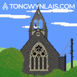 Pixel art illustration of St Michael's Church