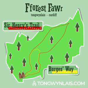 Fforest Fawr illustrated map