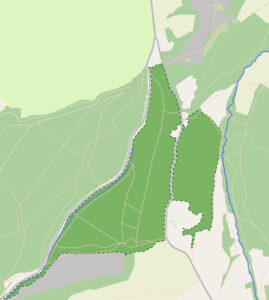 Map of Fforest Ganol and Cwn Nofydd