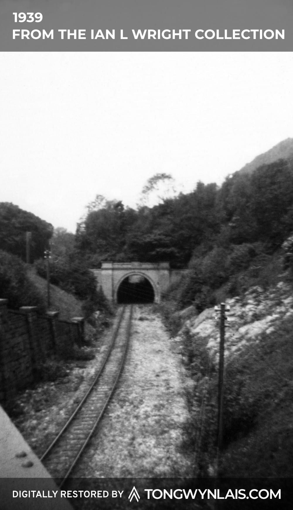 Black and white photo of Tongwynlais tunnel from 1939