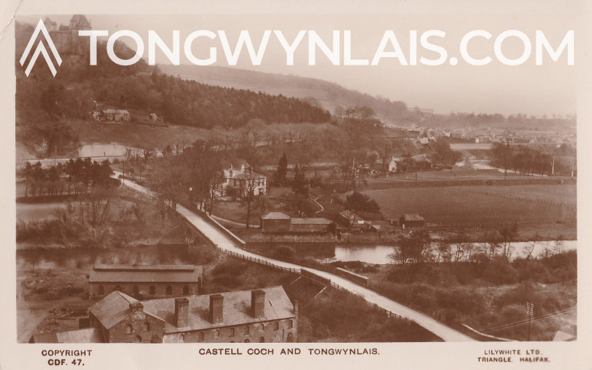 Postcard of Castell and Tongwynlais from the late 1930s or early 1940s.