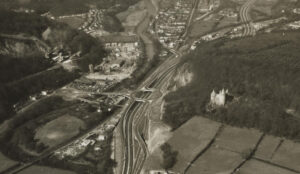 Aerial photo of Tongwynlais 1973