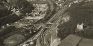 Aerial photo of Tongwynlais taken in 1973