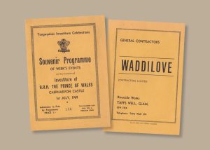 Souvenir programme front and back cover