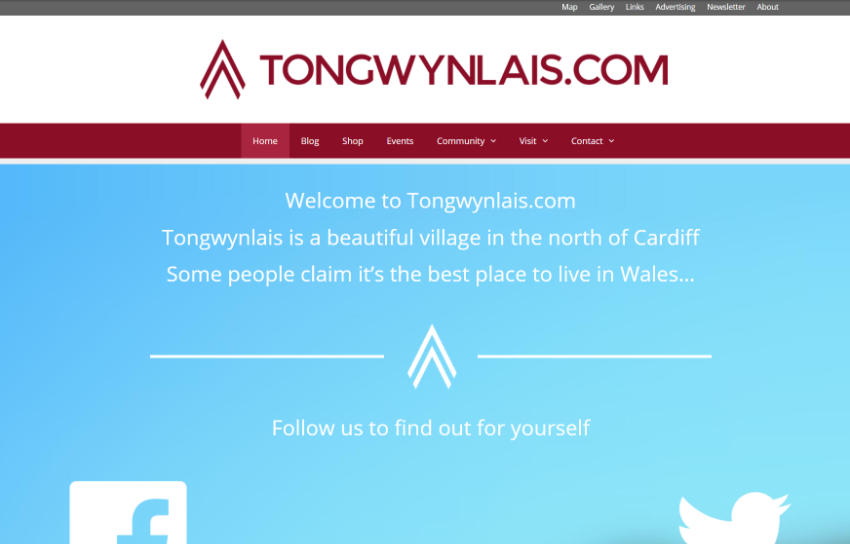 Tongwynlais.com screenshot
