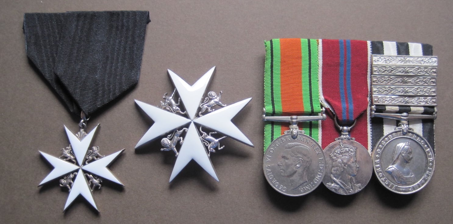 A selection of medals