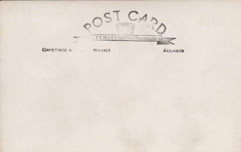 Back of an old postcard from Tempest (Nottingham)