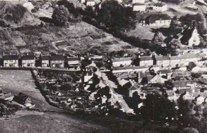 Close up from an aerial photo of Tongwynlais village