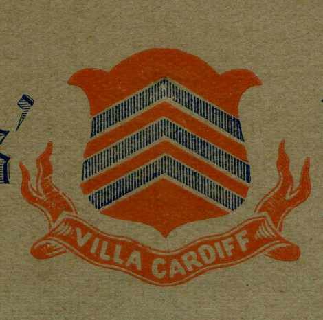 Villa Cardiff coat of arms from Cardiff Football Club Ladies Season Ticket 1899-1900