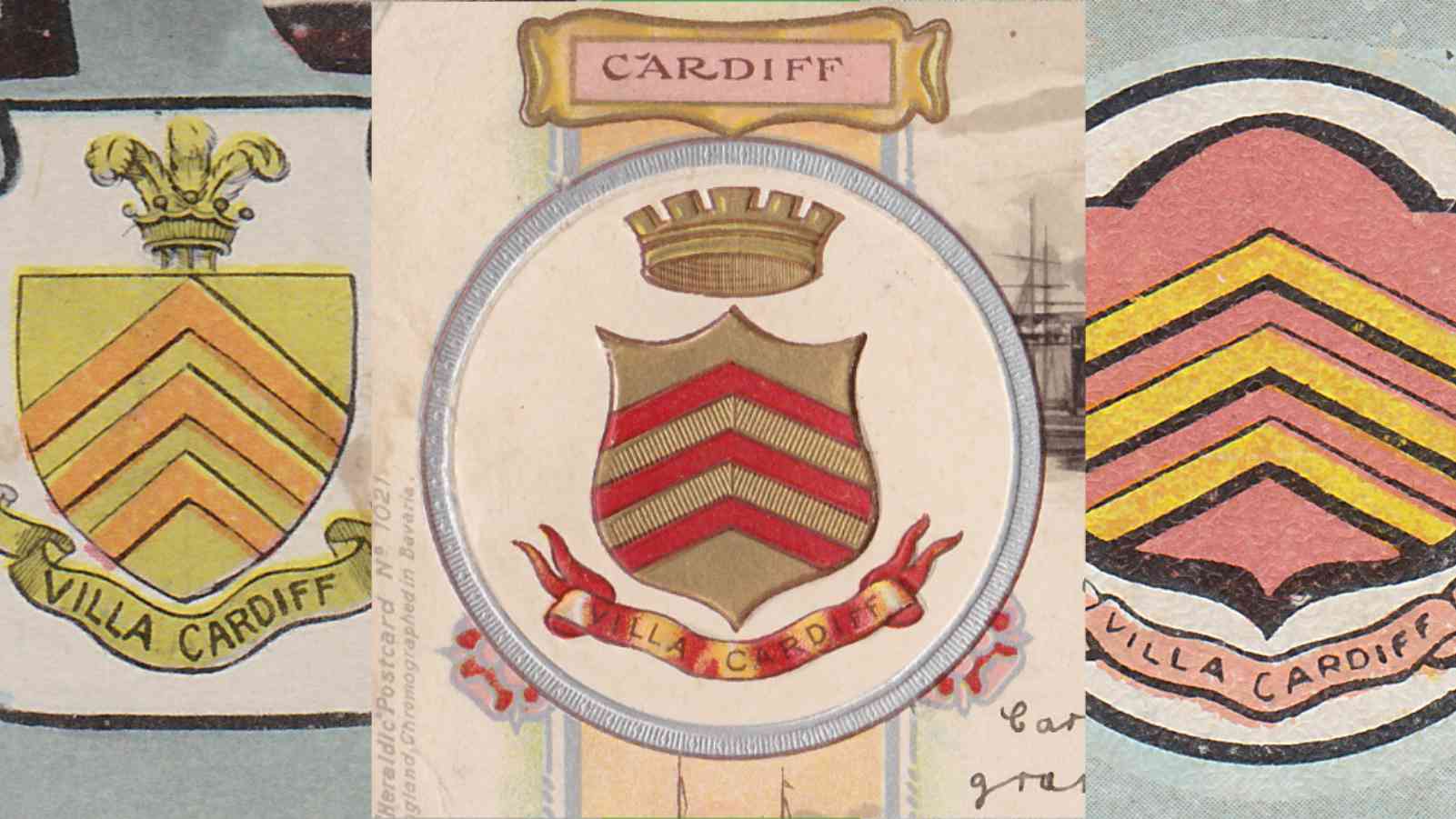 Collection of Cardiff coat of arms